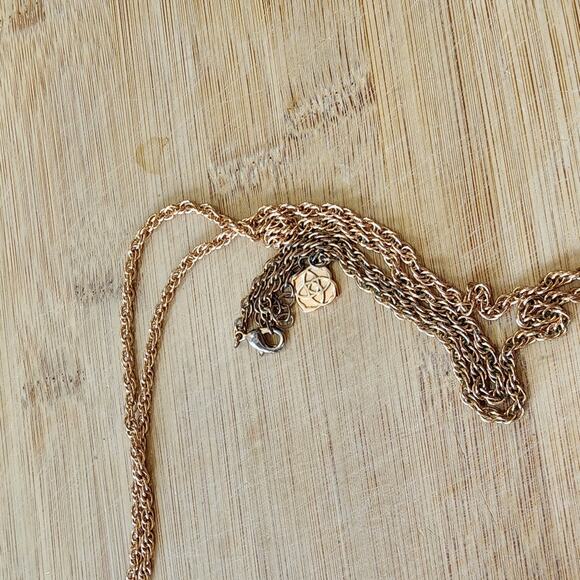 Kendra scott Rose Gold Brown‎ Mother of Pearl Rayne Necklace - Picture 3 of 6